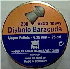 H&N DIABOLO BARACUDA 6.35 CAL HAVALI SAÇMA