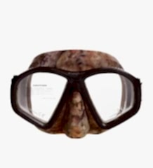 Labrax Rio Kahve Kamuflaj Dalış Maskesi