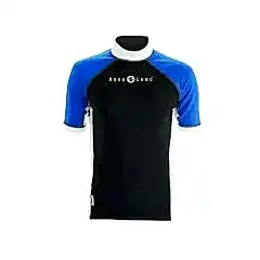 Aqua Lung Top Lycra Gri/Mavi Kısa Kol Erkek