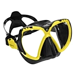 Aqua Lung Mission Siyah Silikon - Lime Dalış Maskesi