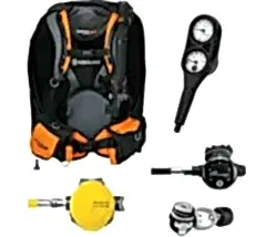 Aqualung Pro HD Compact BCD Aqua Lung Mikron Blue Yoke Regülatör Octopus C/T Konsol 2 300B Seti