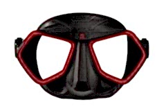 Omer Wolf Siyah/Kırmızı Dalış Maskesi