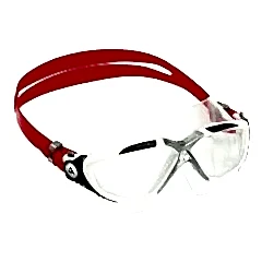 Aquasphere Vista Şeffaf Lens Kırmızı Yüzücü Gözlüğü
