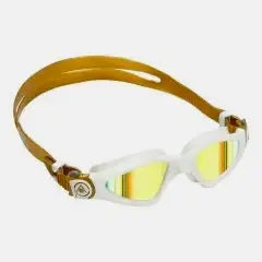 Aquasphere Kayenne Titanyum Aynalı Lens Gold Beyaz Yüzücü Gözlüğü