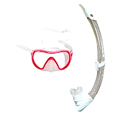 Aqua Lung Visionflex Midi Kırmızı Valfli Şnorkel Set